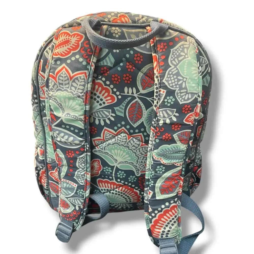 Vera Bradley Campus Backpack Nomadic Floral Quilted Travel Bag Carry On Large - Picture 9 of 16